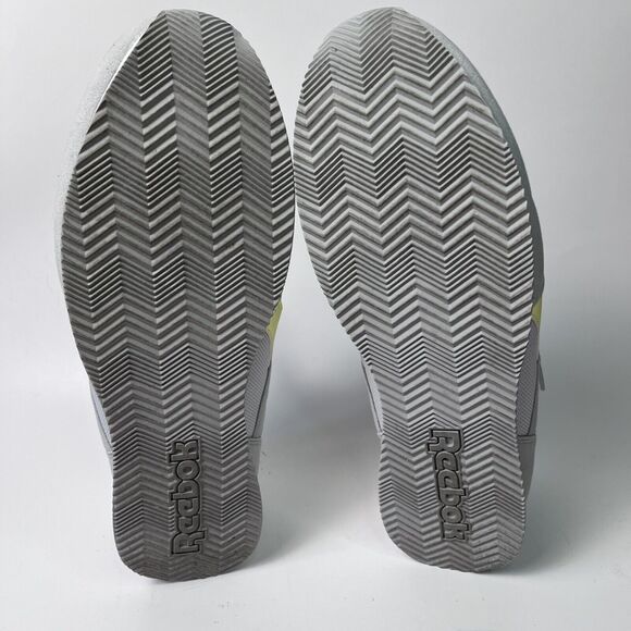 Reebok Royal Classic Jogger Shoes Gray Yellow Low Top Sneakers Women's Size 10 - Picture 12 of 13